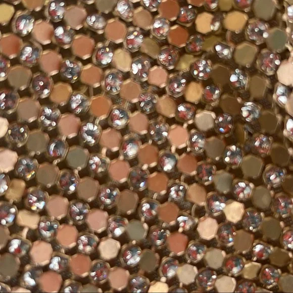 Vince Camuto Nisha Clutch Gold Crystal Glitz - Picture 4 of 7